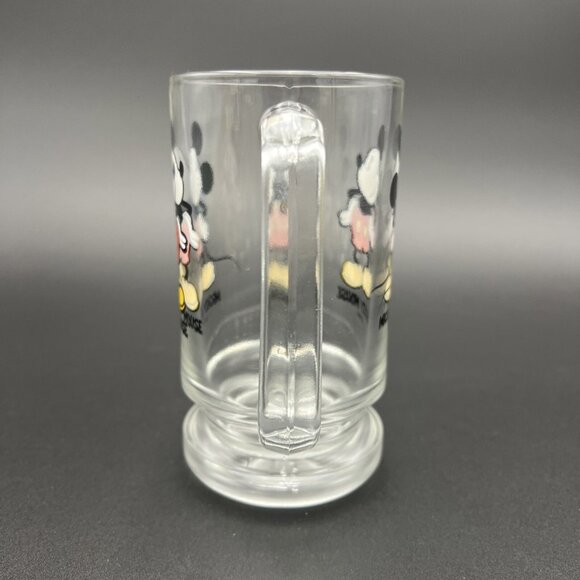 Disney Mickey Mouse Glass Mug Stein Handle 12 oz. EUC - Picture 4 of 8